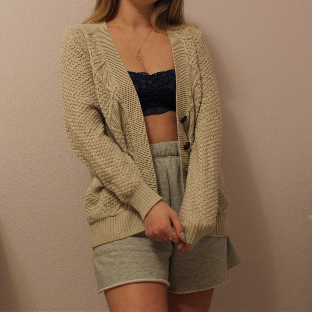 Oatmeal cardigan from Urban Outfitters